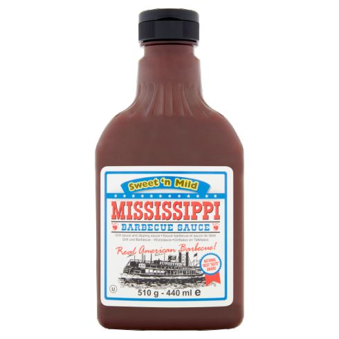 Mississippi Oryginalny amerykański sos BBQ Łagodny 510 g