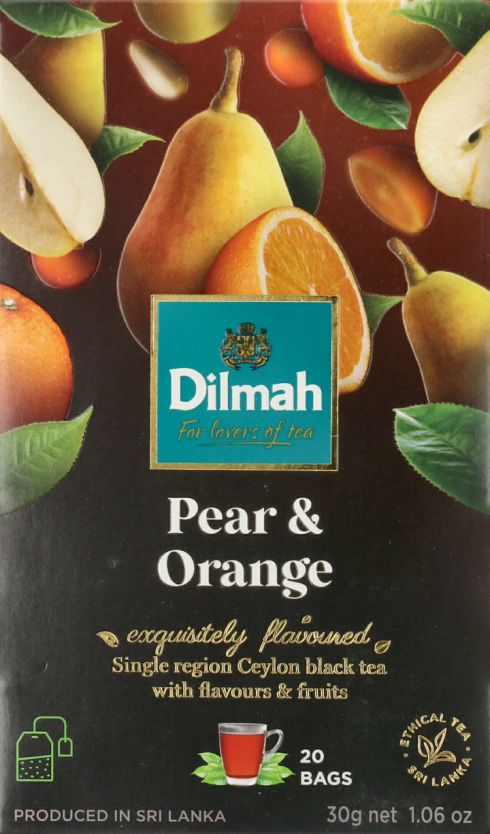 Dilmah pear&orange flavoured black tea 20x1,5g