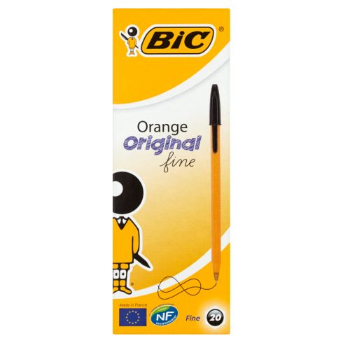 BiC Orange Original Fine Długopis czarny 20 sztuk