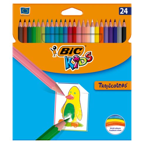 BiC Kids Tropicolors Kredki 24 kolory