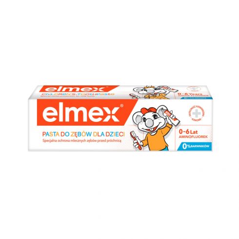 elmex Kids Pasta do zębów dla dzieci z aminofluorkiem 0-6 lat 50 ml