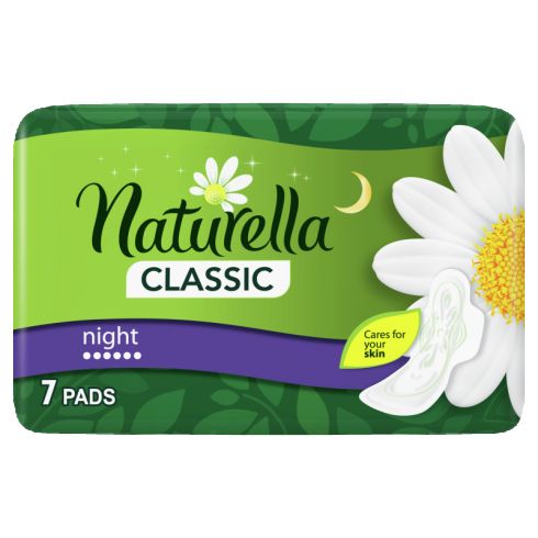 Naturella Classic Night Camomile Podpaski ze skrzydełkami x7