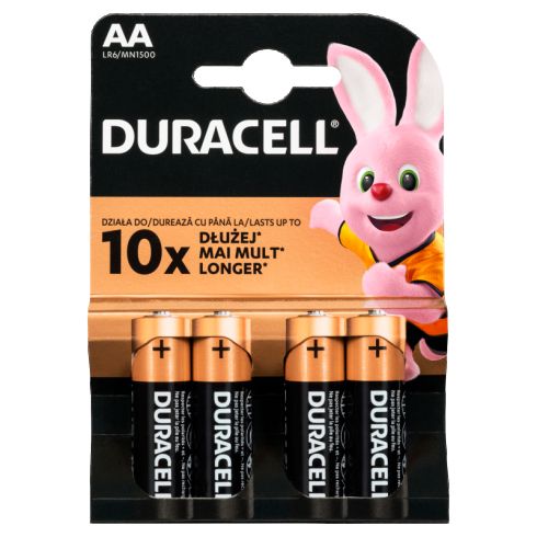 Duracell AA 1,5 V Bateria alkaliczna 4 sztuki