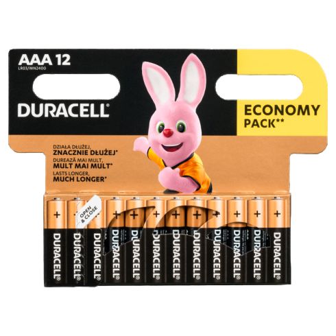 Duracell AAA 1,5 V/B Bateria alkaliczna 12 sztuk