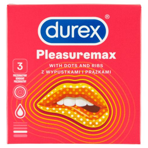 Durex Pleasuremax Prezerwatywy 3 sztuki