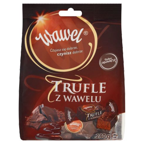 Wawel Trufle z Wawelu Cukierki o smaku rumowym w czekoladzie 245 g