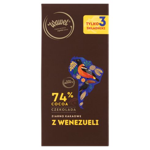 Wawel Czekolada 74% cocoa ziarno kakaowe z Wenezueli 100 g