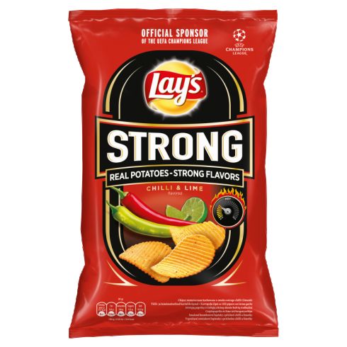 Lay's Strong Chipsy ziemniaczane kar. o sm. ostrego chilli i limonki 120 g