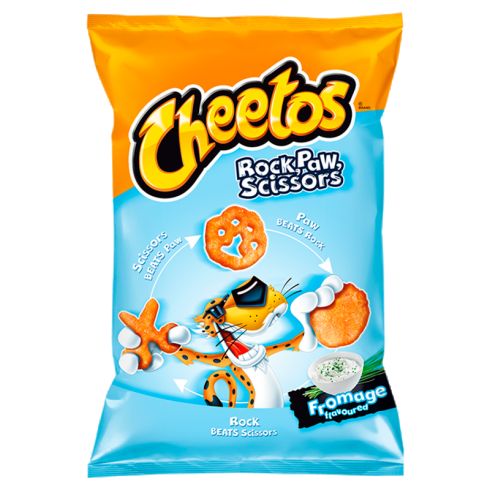 Cheetos Rock Paw Scissors Chrupki kukurydziane o smaku śmietankowym 145 g