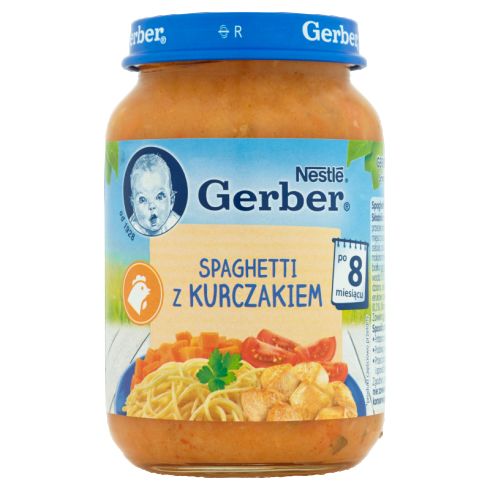Gerber Spaghetti z kurczakiem po 8 miesiącu 190 g
