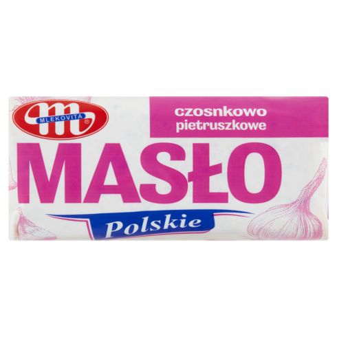 Mlekovita Masło Polskie czosnkowo pietruszkowe 80 g