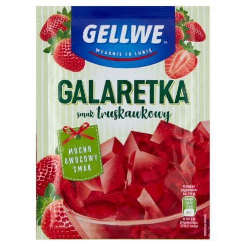Gellwe Galaretka smak truskawkowy 72 g