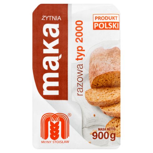 Młyny Stoisław Mąka żytnia razowa typ 2000 900 g