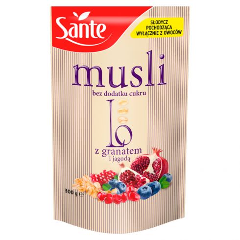 Sante Musli Lo z granatem i jagodą 300 g