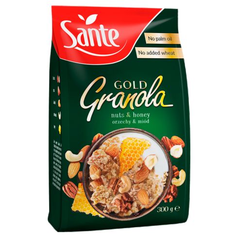 Sante Gold Granola orzechy & miód 300 g