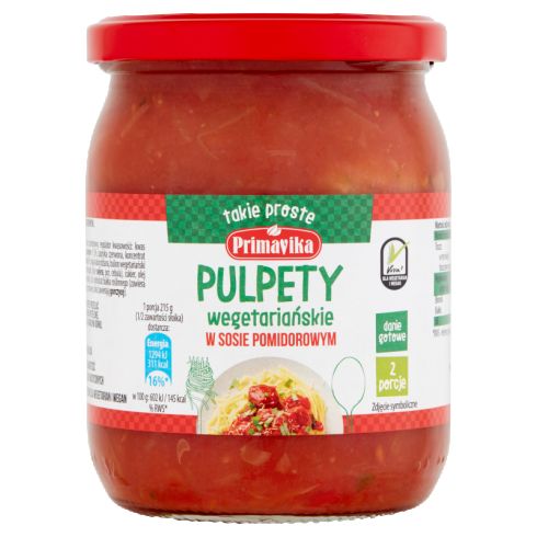Primavika Pulpety wegetariańskie w sosie pomidorowym 430 g
