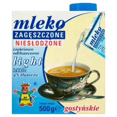 SM Gostyń Mleko gostyńskie zagęszczone niesłodzone light 4% 500 g