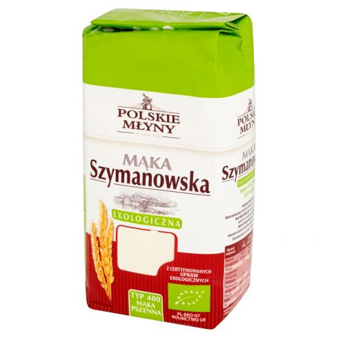 Polskie Młyny Mąka Szymanowska ekologiczna pszenna typ 480 1 kg