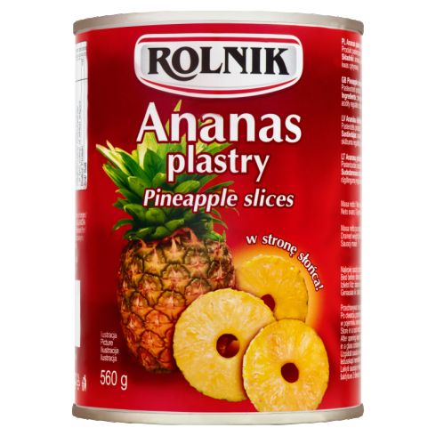 Rolnik Ananas plastry 560 g