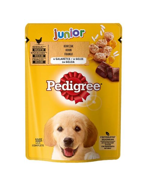 Pedigree junior kurczak, ryż w galaretce 100g