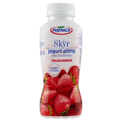 Piątnica Skyr jogurt pitny typu islandzkiego truskawka/kiwi330 ml