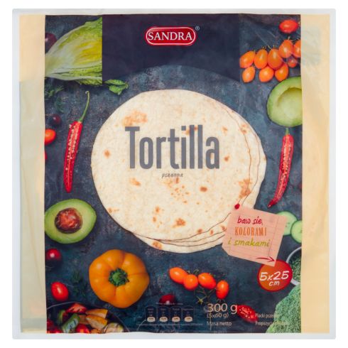 Sandra Tortilla pszenna 300 g (5 x 60 g)