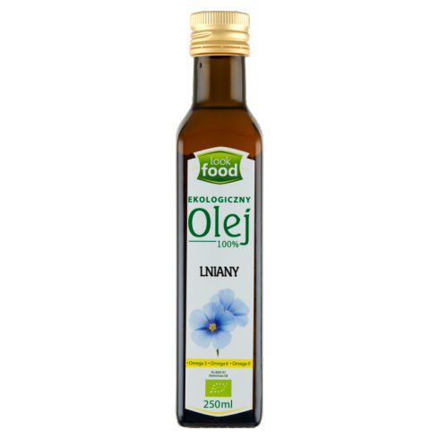 Look Food Ekologiczny olej 100% lniany 250 ml