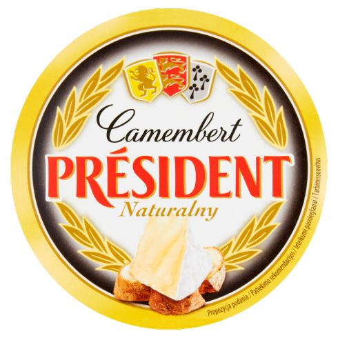 President Camembert naturalny Ser pełnotłusty 120 g
