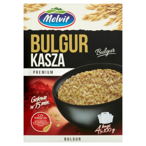 Melvit Premium Kasza bulgur 400 g (4 x 100 g)