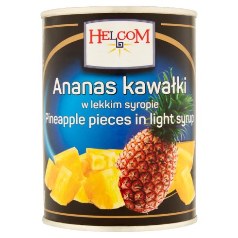 Helcom Ananas kawałki w lekkim syropie 565 g