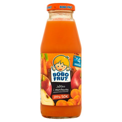 Bobo Frut 100% sok jabłko i marchewka po 4 miesiącu 300 ml