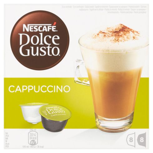 Nescafé Dolce Gusto Cappuccino Kawa i mleko w kapsułkach 186,4 g