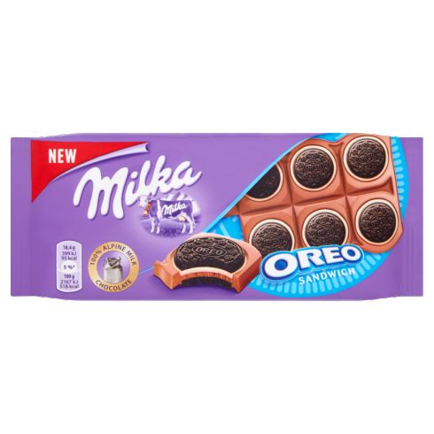 Milka Oreo Ciastka kakaowe na czekoladzie 92 g