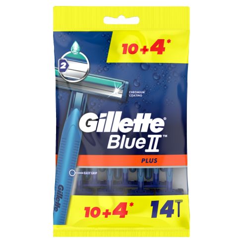 Gillette Blue II Plus Maszynki jednorazowe dla mężczyzn 14 sztuk