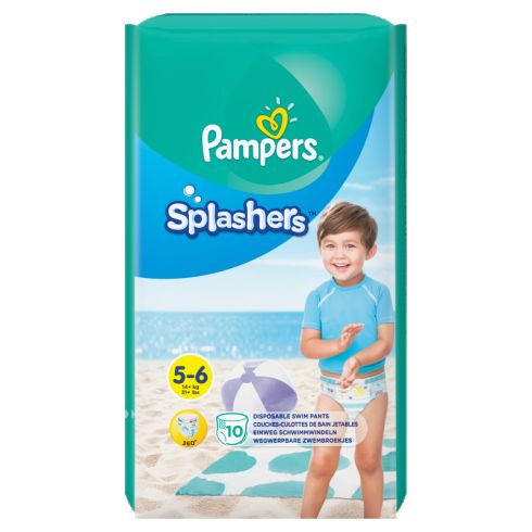 Pampers Splashers, R5-6, 10 jednorazowych pieluch do pływania
