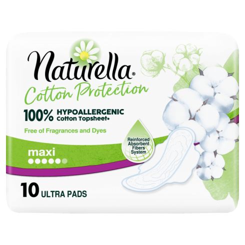 Naturella Cotton Protection Ultra Maxi Podpaski ze skrzydełkami x10