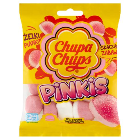 Chupa Chups Pinkis Żelki o smaku truskawkowym 90 g