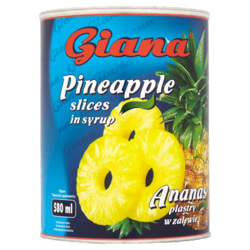 Giana Ananas plastry w zalewie 565 g