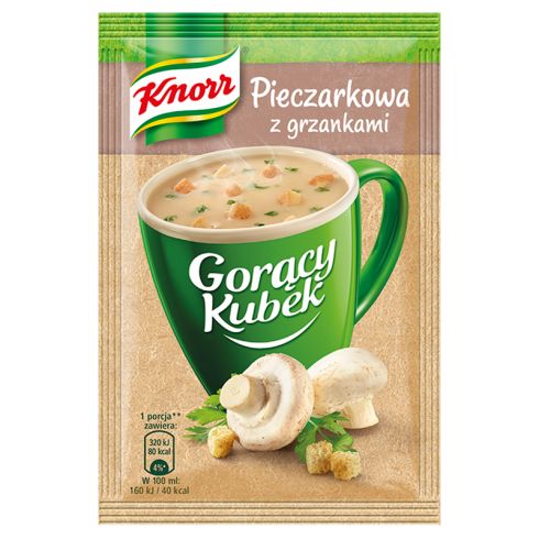 Knorr Gorący Kubek Pieczarkowa z grzankami 15 g