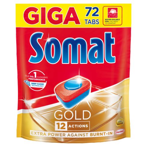 Somat Gold Tabletki do mycia naczyń w zmywarkach 1382,4 g (72 x 19,2 g)