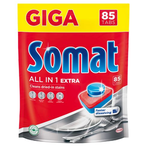 Somat All in 1 Extra Tabletki do mycia naczyń w zmywarkach 1547 g (85 x 18,2 g)