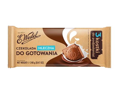 E.WEDEL CZEKOLADA MLECZNA DO GOTOWANIA 240G