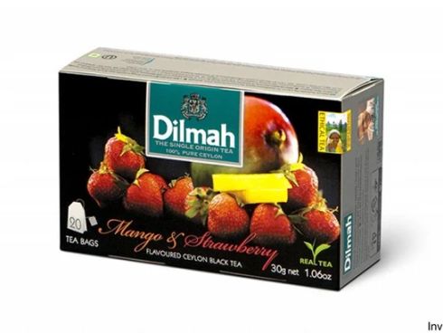 Dilmah mango&strawberry flavoured black tea 20x1,5g