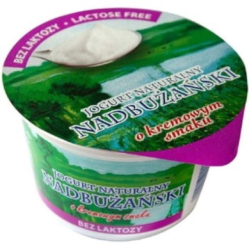 Jogurt naturalny  nadbużański bez laktozy 200g