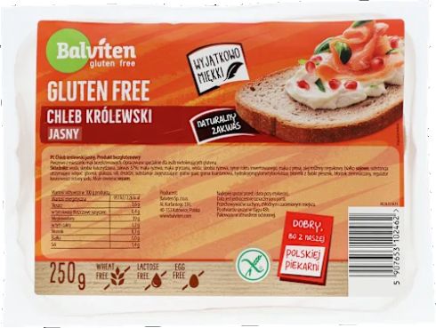 Balviten chleb królewski supreme bezglutenowy 250g