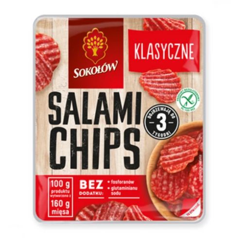 Salami chips klasyczne 60g Salami z Dębicy