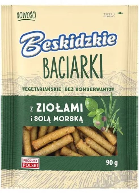 Beskidzkie baciarki z ziołami i solą morską 90g