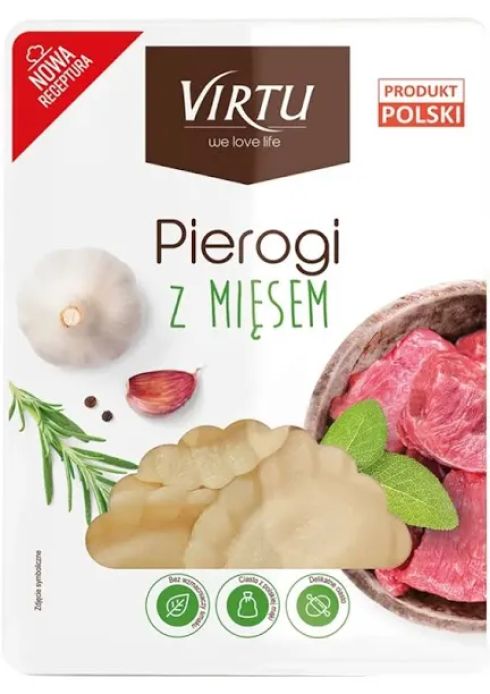 Pierogi z mięsem virtu 1kg