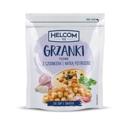 Grzanki pszenne z czosnkiem i natką pietruszki 100g helcom