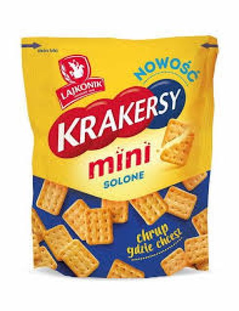 Mini krakersy solone 100g Lajkonik